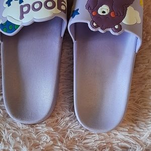 IELGY women's Baotou half slippers flat bottom square toe flip flops